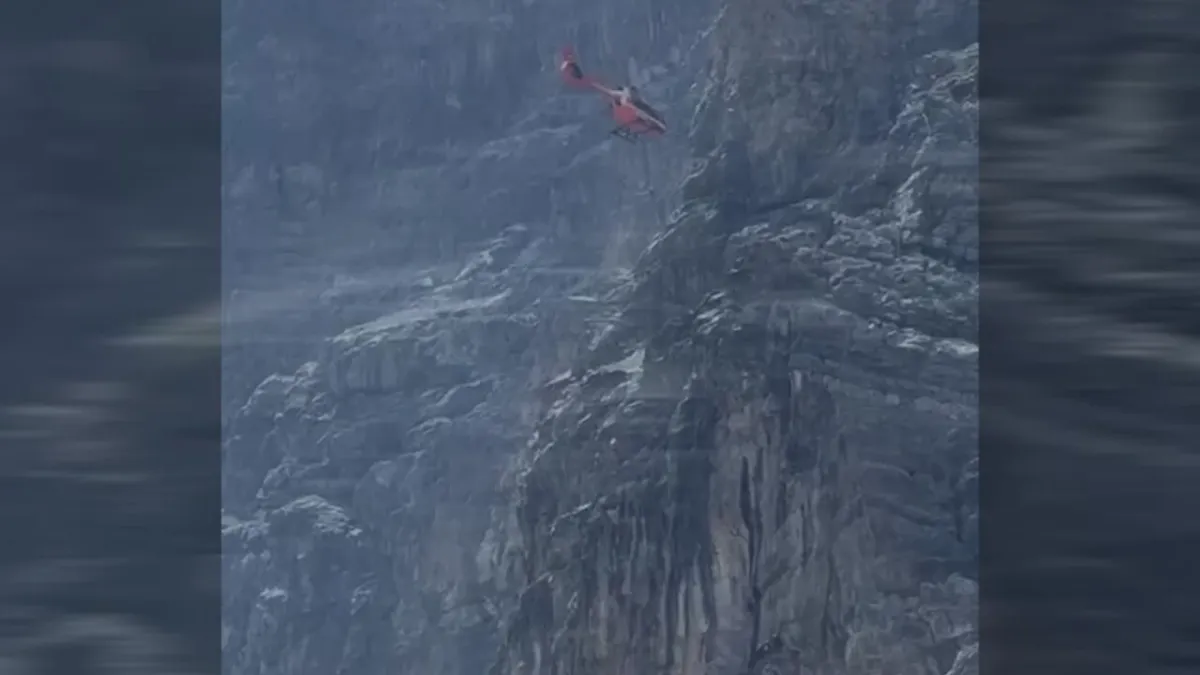 Ortles Stunned: Rescue Helicopter Descends 70 Meters to Save a Life