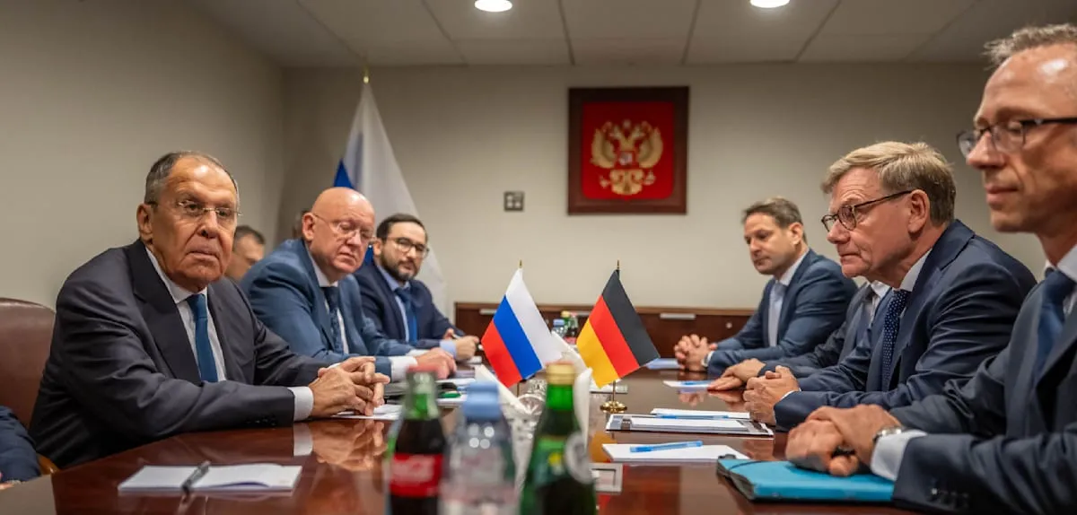 German and Russian Diplomats Hold Heated Talks in New York on Global Crisis