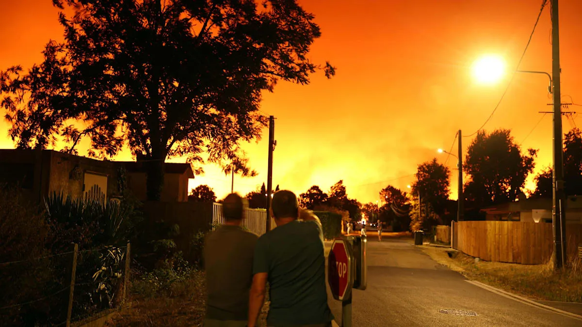 France Engulfed in Wildfires: Thousands Evacuated from Atlantic Coast