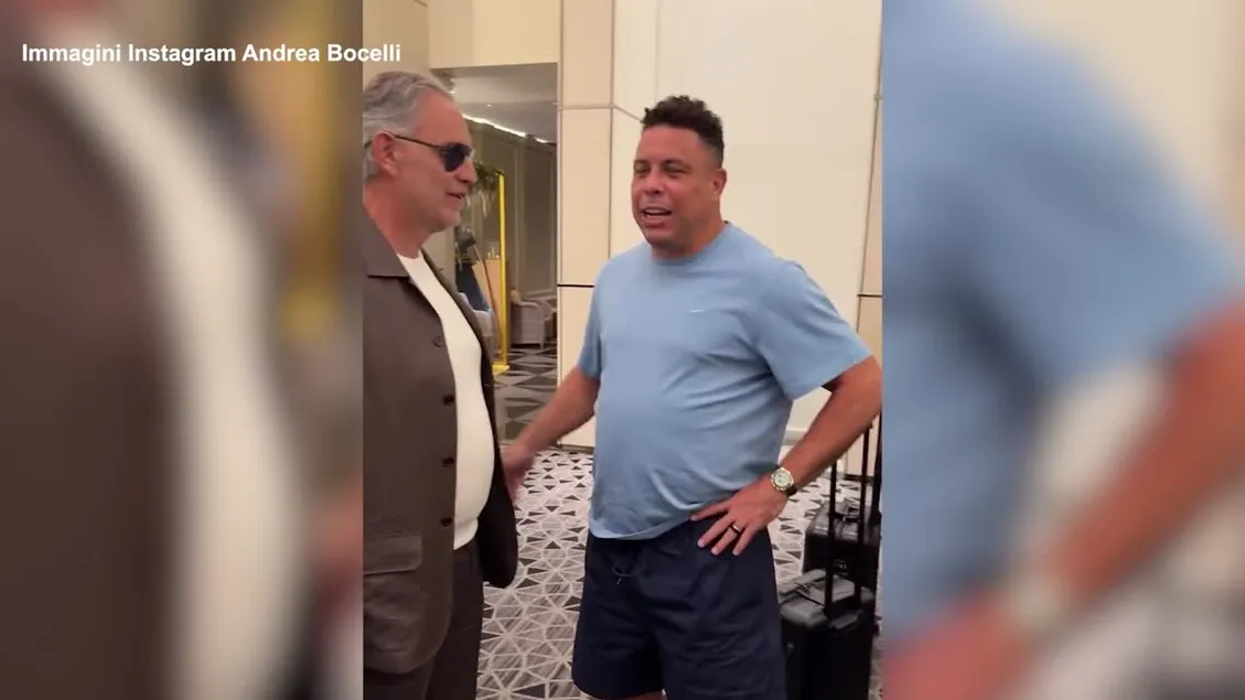 Ronaldo "Fenomeno" Menggoda Bocelli: "Aku Cemburu Padamu dan Sinner!"
