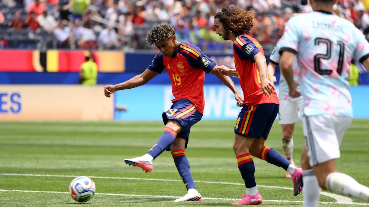 Magis Yamal Guncang Pertahanan Belgia, Gol Kedua Spanyol Terlewatkan