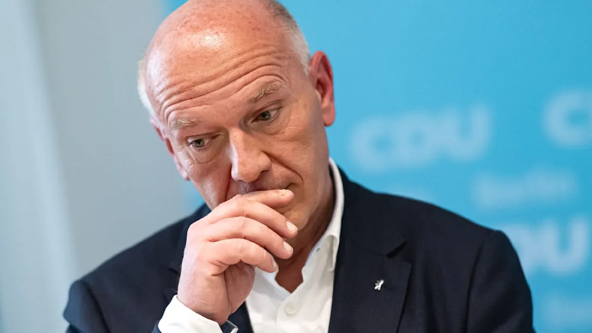 Berlin Power Crisis Topples Ambition: Kai Wegner Resigns CDU Leadership Candidacy