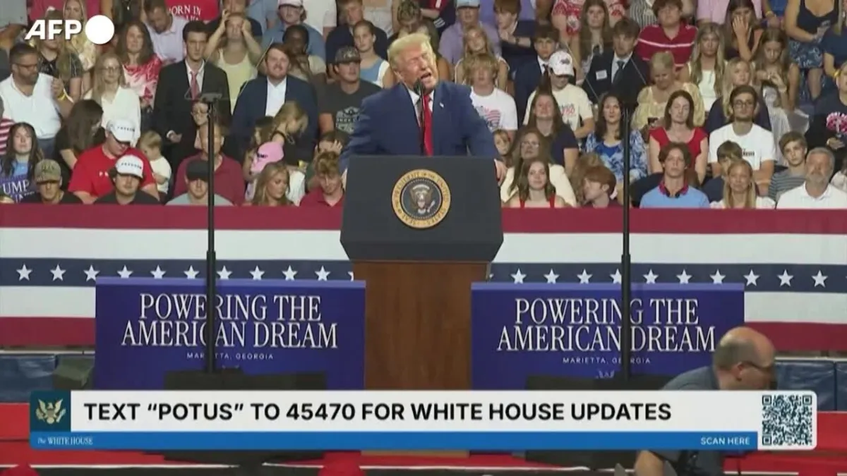 Viral di Georgia: Peserta Kampanye Meniru Donald Trump, Bikin Heboh Jagat Maya