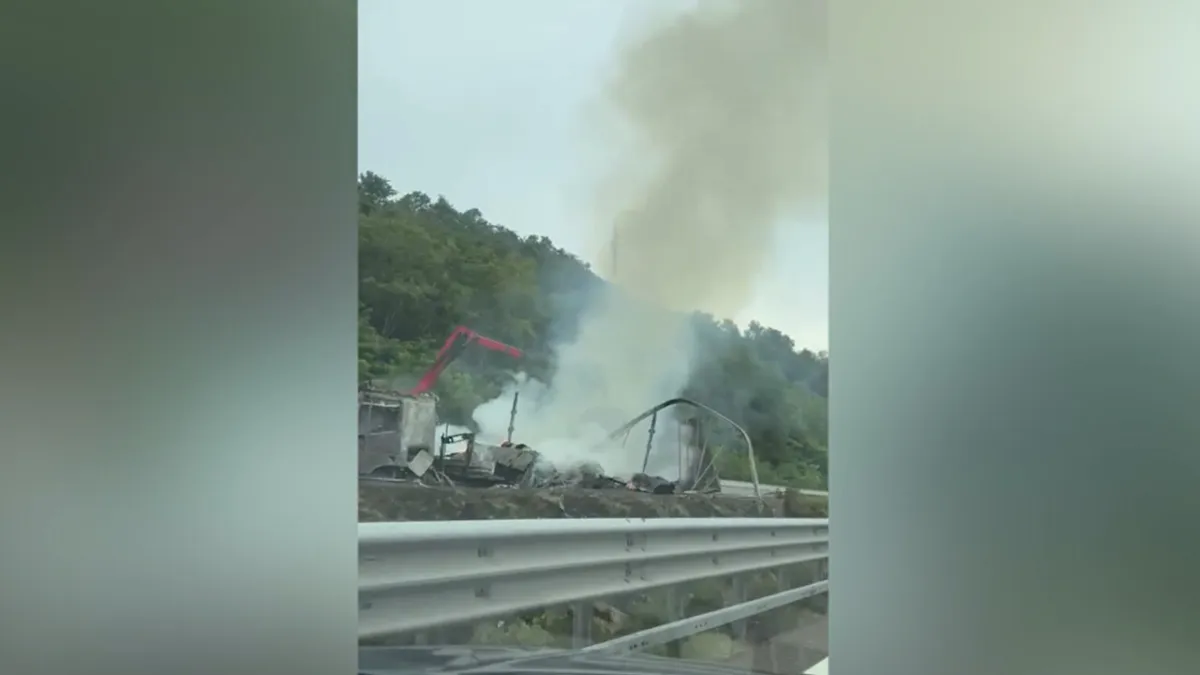 Vital A1 Florence Artery Paralyzed by Massive Truck Fire!