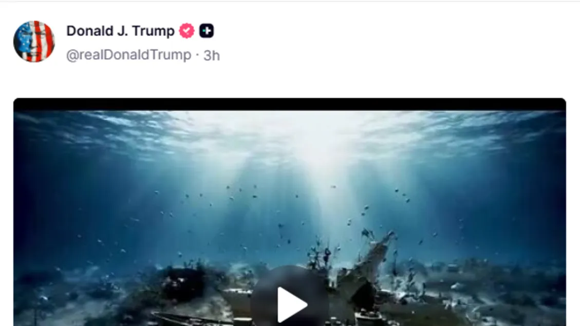 Trump Unggah Video AI: Klaim Armada Iran Hancur, Militer Teheran Lenyap!