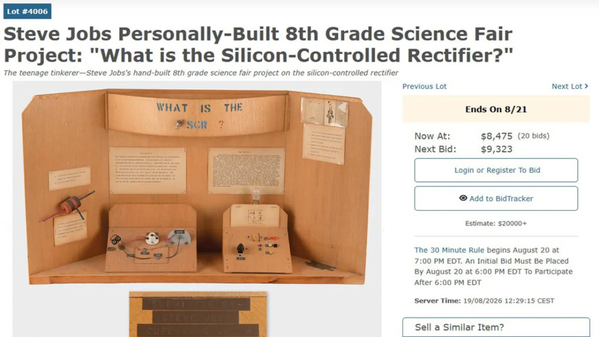 Proyek Sains Remaja Steve Jobs Dilelang, Harga Fantastis Pukau Kolektor