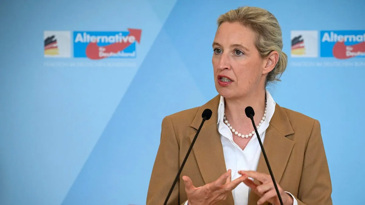 Weidel Shakes German Politics: 5 Percent Threshold Must Be Abolished!