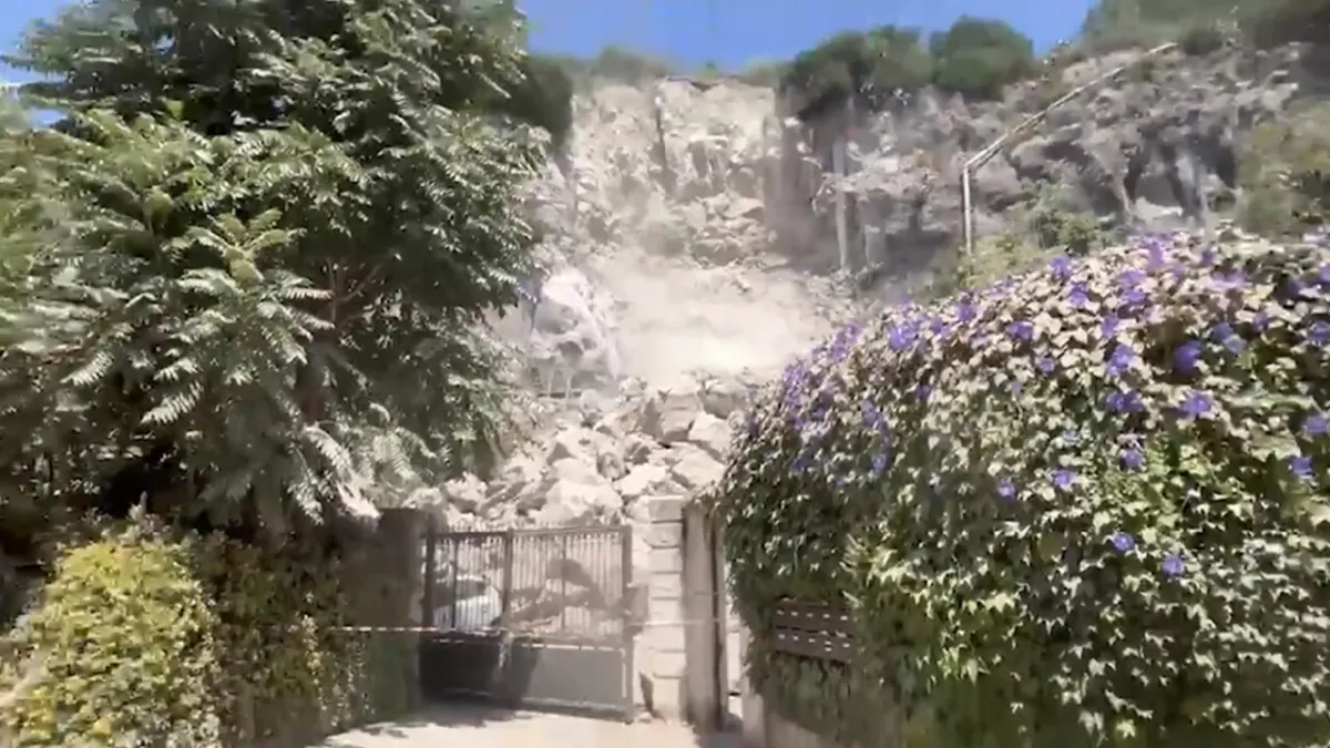 Campi Flegrei Crisis: Pozzuoli Cliff Collapses, Residential Area Threatened