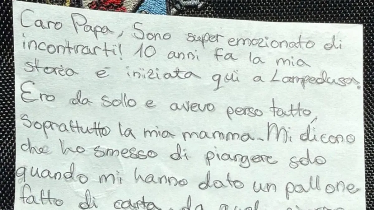 Surat Pilu Leo: Sendiri Tiba di Italia Satu Dekade Lalu, Paus Tersentuh