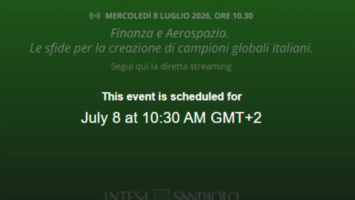Turin Hosts Space Economy Forum: Italy's Future in Global Orbit