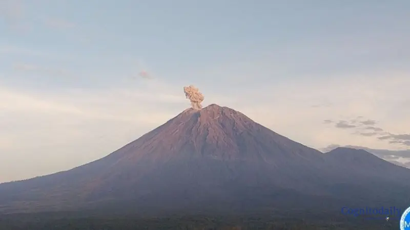 Peringatan Dini: Gunung Semeru Meletus Lagi, Kolom Abu Sampai 3 Km di atas Puncak