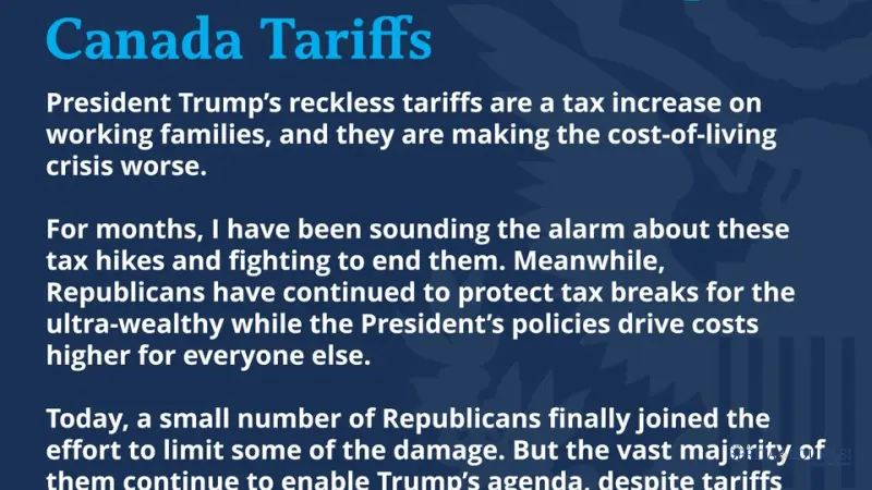 Kongres AS Batalkan Tarif Kanada Era Trump: Sinyal Normalisasi Perdagangan Global