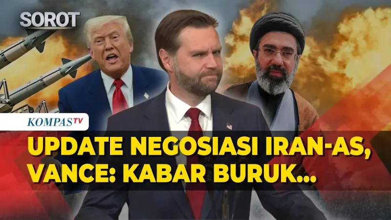Perundingan Damai Iran-AS Buntu Total, Senator Vance: Kabar Buruk!