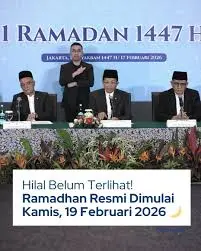 Kemenag: Hisab Prediksi Awal Ramadan 19 Februari, Rukyat Penentu Utama
