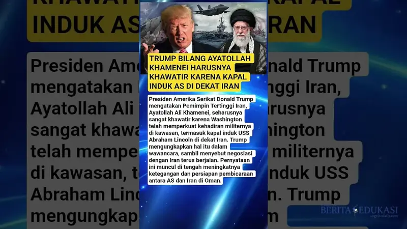Kapal Induk AS Mendekat: Trump Desak Khamenei Khawatir, Apa Dampaknya bagi Teluk?