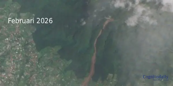 Tragedi Kemanusiaan: Citra Satelit Gunung Burangrang Usai Longsor yang Telan Ratusan Jiwa